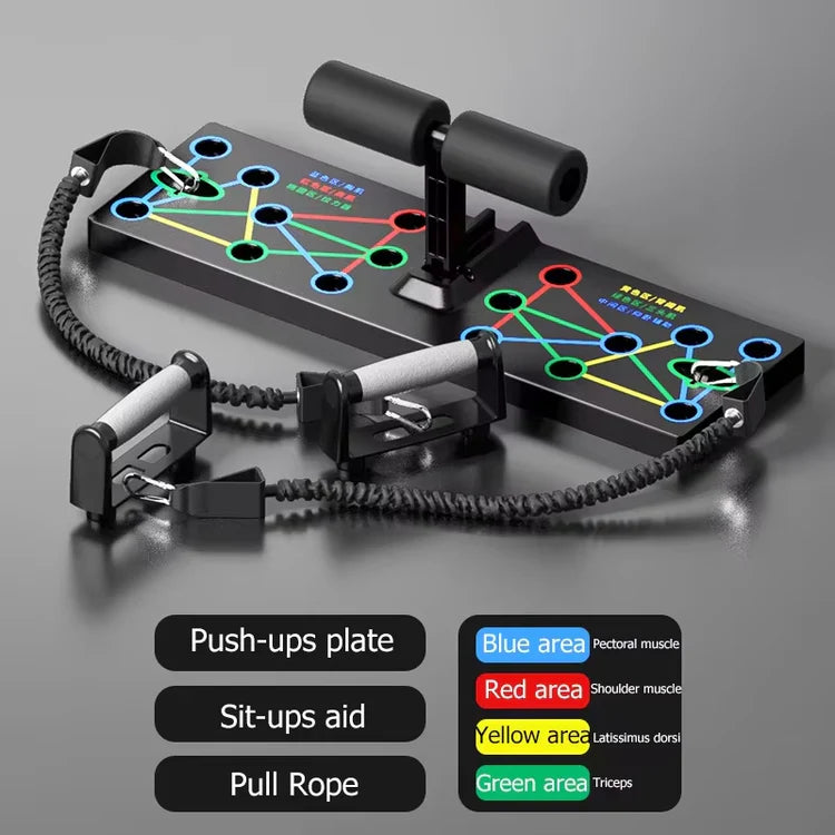 Multifunctional Abdominal Fitness Board Push-up & Rebound Muscle Curling Fitness-Hub